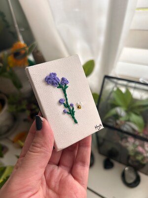 Flower Embroidered Canvas - image3